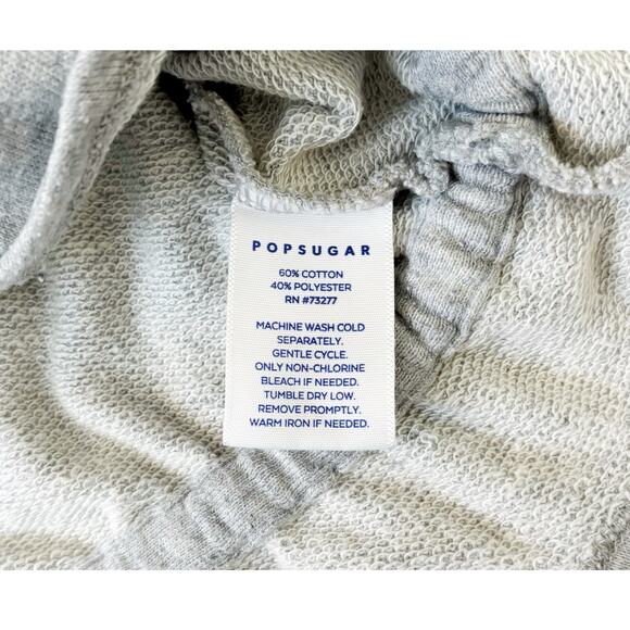 POPSUGAR Light Gray Ruffle Hem Sweatshirt Womens Size L - Picture 4 of 7